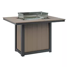 Donoma Rectanguar Counter Hight Fire Table